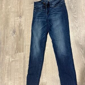American Eagle Outfitters Dark Blue Skinny Jeans 00 Regular